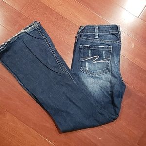 Silver distressed aiko jeans 31x31